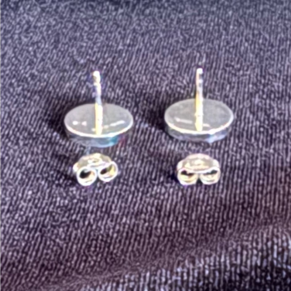 Authentic Gucci sterling silver trademark logo button stud earrings - Picture 8 of 13